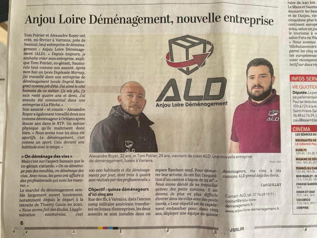 Anjou Loire Déménagement